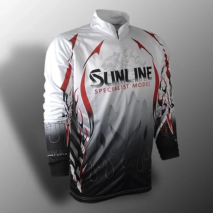 S-5XL Summer SUNLINE Fishing Clothing Long Sleeve Fishing Shirt Sun Protection Anti-mosquito Anti-uv Breathable Outdoor Sports