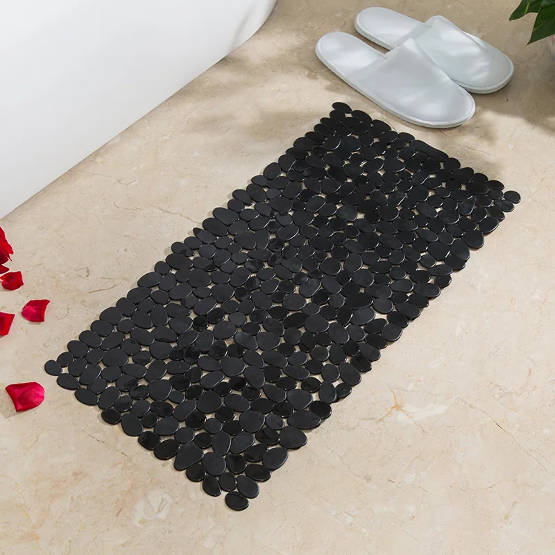 Large Non-Slip PVC Bathroom Shower Mat with Suction Cups