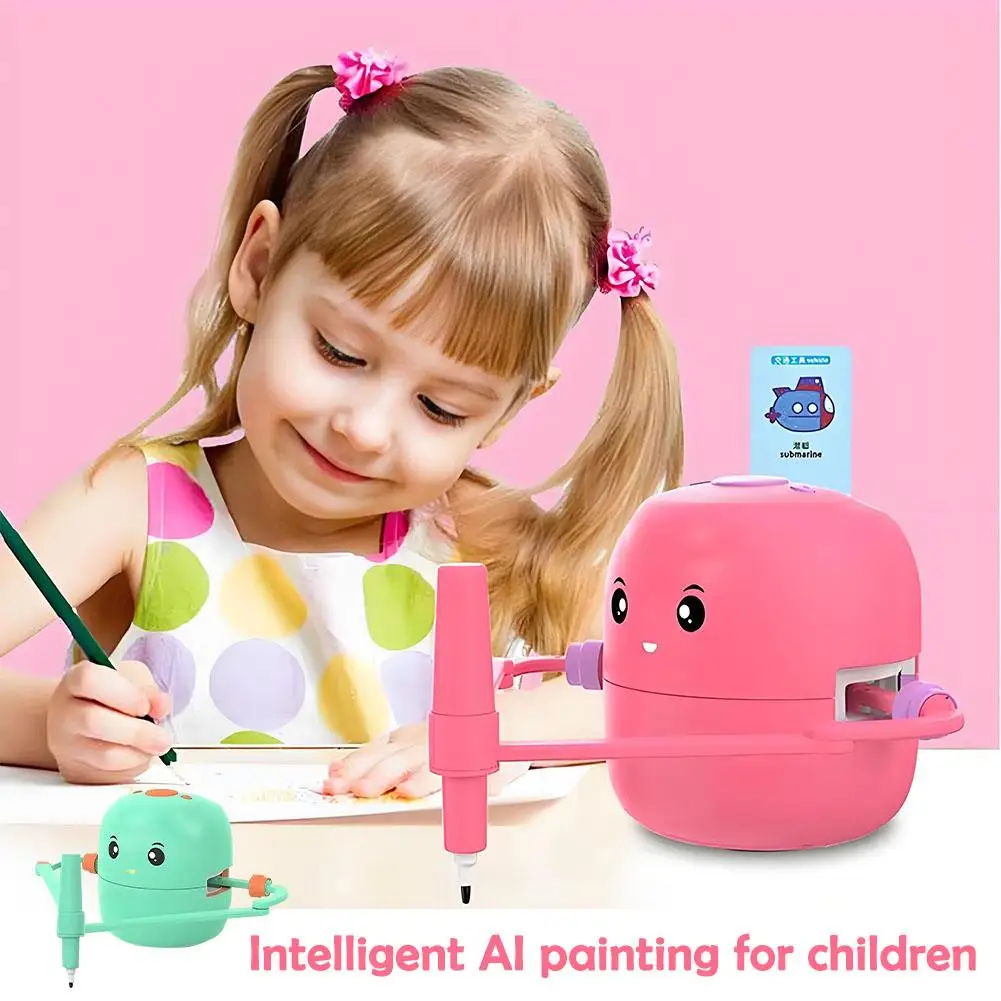 Fun Educational Drawing Robot Toys Intelligent AI painting Robot Gift for Boys Girls Ages 3 Montessori Learning Toy