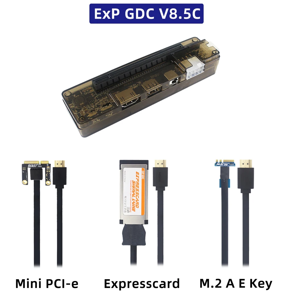 Exp Gdc Placa de Vídeo Portátil Externa Doca Notebook para Placa Gráfica Adaptador Mini Pci-e Ngff M.2 a e Chave Expresscard Interface - Imagem 5