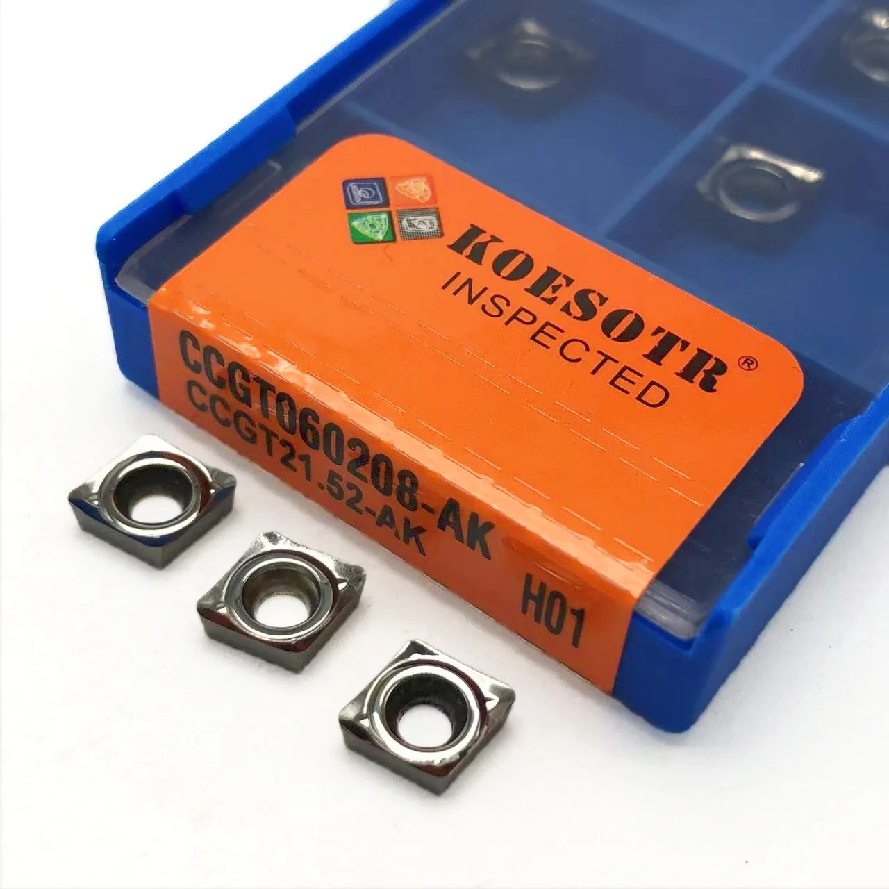 CCGT060204 08 AK H01 10개 알루미늄 절삭 블레이드 CCGT 060204 절삭 공구 터닝 공구 인서트 CNC 공구 AL +TIN 합금 목재용