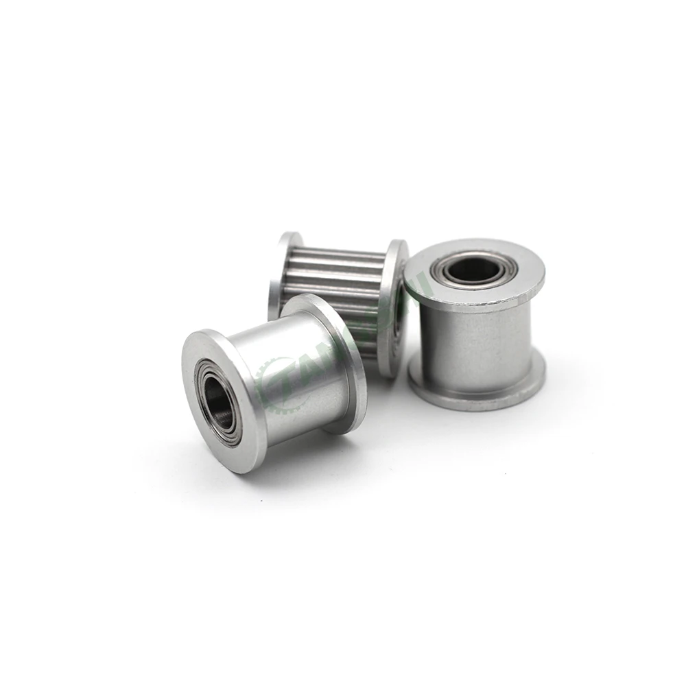 HTD 3M 20 24 25 Teeth Idler Timing Pulley Bore5~12mm Belt Width 10/15/16mm synchronous Wheel Idler Pulley 3D Printer Accessories 3d printer accessories timing belt pulley fixed pulley timing pulley belt pulley