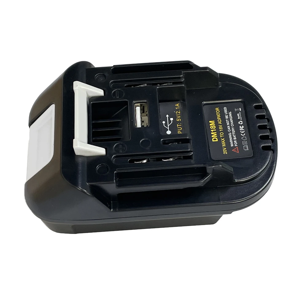 Electric Power Tool Adapter Converter DM18M Battery Adapter for Dewalt DCB200 DC