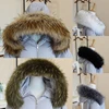 Winter Faux Raccoon Fur Collar For Women Jackets Coat Hooded Fur Trims Strip Clothing Detachable Soft Plush Collars Accessories 3