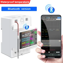  AT4PTW WIFI Tuya Din Rail Digital Thermostat Incubator Temperature Controller With Timer Switch AC220V 100A for Heating Cooling 