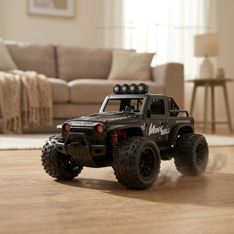 RC Monster Truck 30km/h 4WD con LED - Control Remoto
