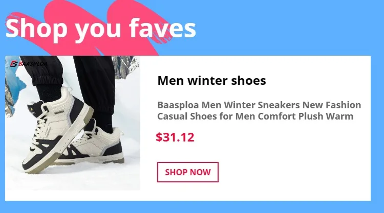 Description Picture 2 of itemBaasploa Men Sport Shoes Mesh Breathable Casual Walking Sneakers for Men New Fashion Running Shoes Non-Slip Outdoor