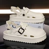 Men's Fashion Platform Clogs Sandals 2025 Summer Back Strap Eva Beach Sandles Male Non Slip Soft Sole Garden Sandals 4