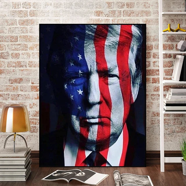 Posters for Bed Room Decoration Donald Trump Poster Canvas Wall Art Mural Painting Decorative Paintings Home Decorations Decor 2