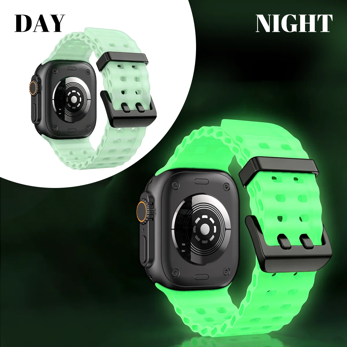 Luminous Ocean Element Silicone Watch Band