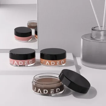 Heallor Matte Nude Eyeshadow Cream Waterproof Silky Smooth Eye Shadow Primer Pigment Pink Brown Eye Makeup Long Lasting Monochro - Thumbnail 6