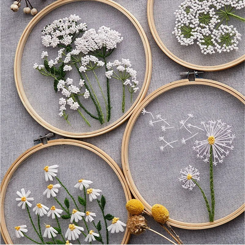 Floral Embroidery Cross Stitch Kit 2