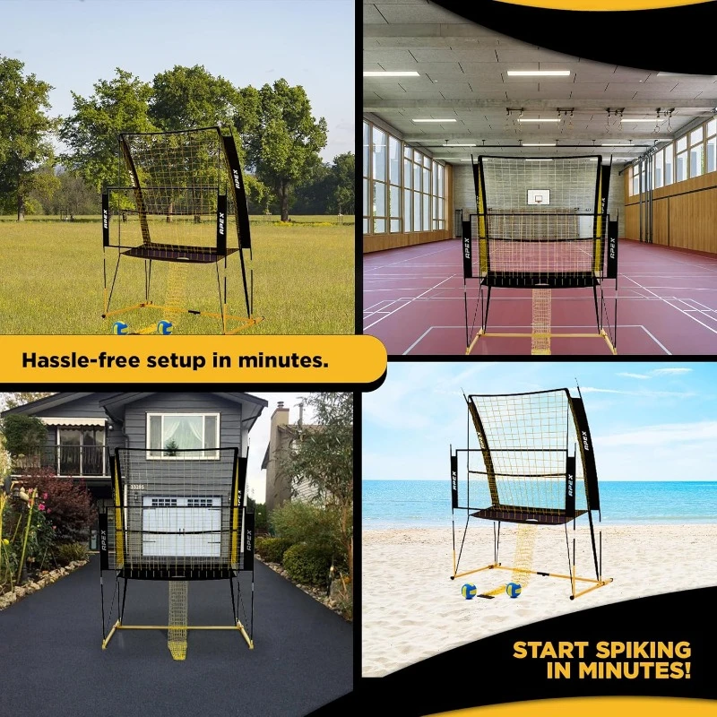 Volleyball Training Net Equipment System Sturdy, Adjustable, and Portable Improve Accuracy, Technique