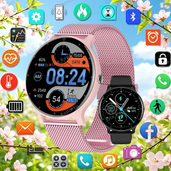 Smartwatch 2026 per Donne, Schermo Touch Completo, Orologio Fitness Sportivo, Impermeabile IP67, Bluetooth per Android iOS, Smartwatch per Donne e Uomini