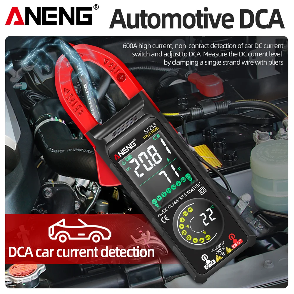 Mini Digital Clamp Meters AC/DC Current Voltage Tr... - Vicedeal