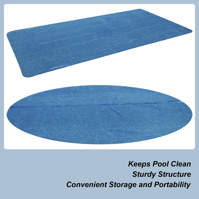 Pool Solar Blanket Solar Blanket Pool Rectangular Foldable Mat Insulate Safety Heater Waterproof Heat for Outdoor Summer Sun Spa 1