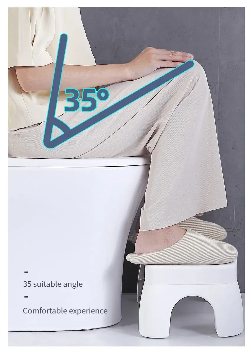 1 PCS Collapsible Toilet Squat Stool Non Slip FootStool Anti Portable Step for Bathroom Tools Supplies