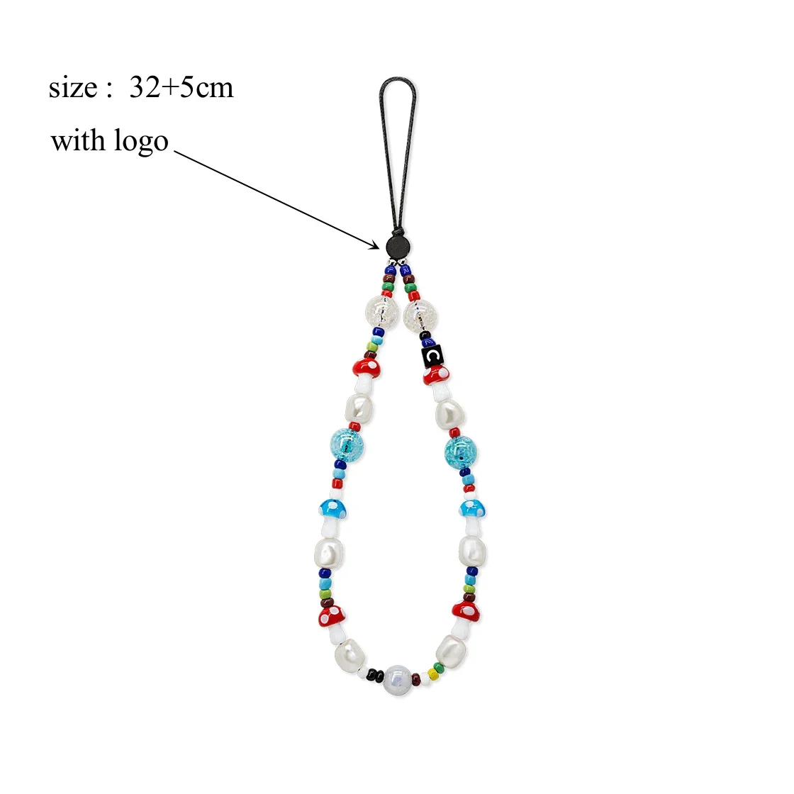 Freenbecky Same Mobile Phone Chain Star Rainbow/Acrylic Interaction/Colorful Pearl Chain Cute Mobile Phone Lanyard Freen Becky