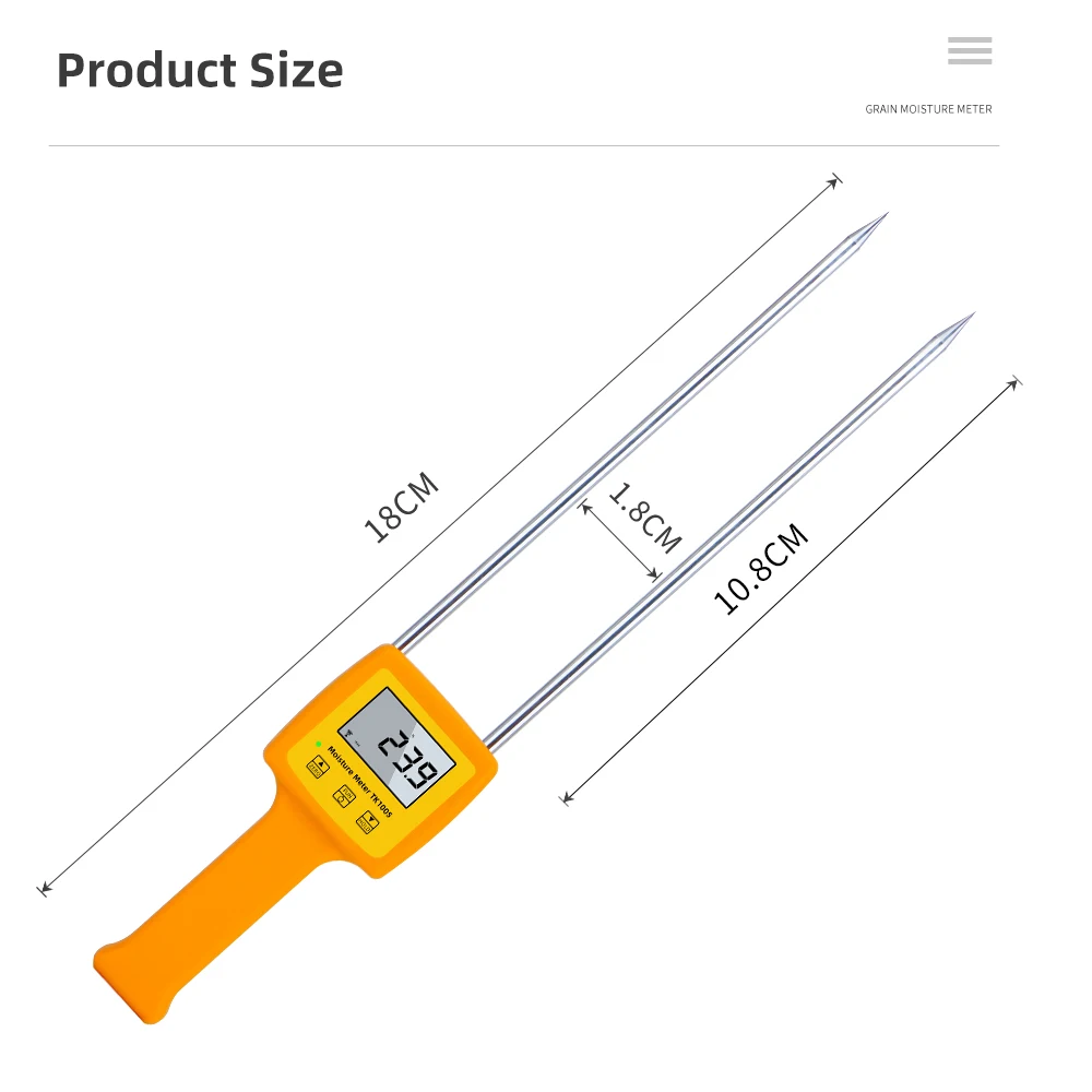 4 Digital LCD Grain Moisture Tester 5-35%
