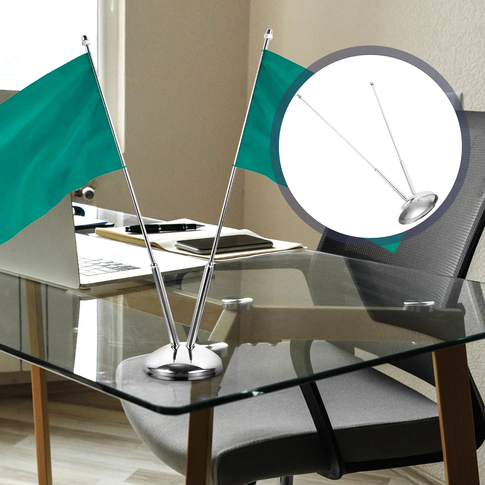 

Настольный флагшток, офисный флагшток, маленькая подставка, практичный держатель, настольный металлический держатель