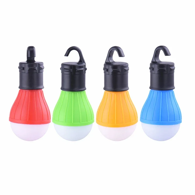 Portable Camping Equipment Outdoor Hanging 3 LED Camping Lantern Soft Light LED Camp Lights Bulb Lamp for Tent Fishing