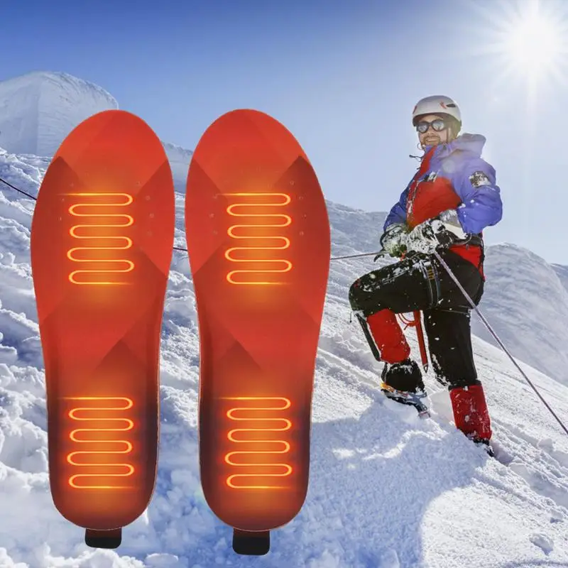 3300mAh Heated Insole USB Rechargeable Smart Remote Control Foot Warmer Can Be Cut To Size Heated Insoles For Motorcycle Skiing heated shoe insoles