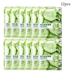 Revitalizing Cucumber Extract Beauty Mask with Skin - Nourishing and Hydrating Formula (12Pcs)