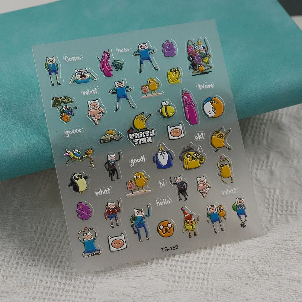 Nail Stickers Adventure Time Cartoon