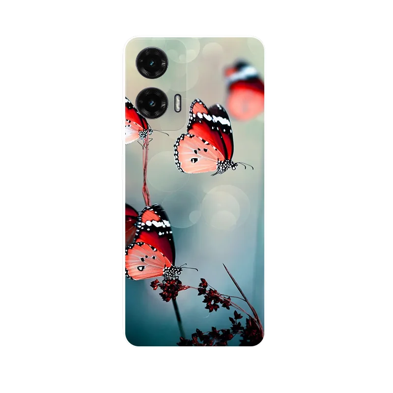 Cute Cartoon Silicone Back Cover with Soft TPU Bumper