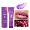10g Moisturizing Lip Glow Blam Liquid Lip Gel Mask Reduce Lip Line Remove Dead Skin Peach Grape Lip Gloss Lips Care Product 5