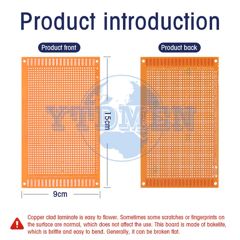5/10pcs PCB 단면 PCB 프로토타입 보드 5x7/7x9/9x15/10x15cm Arduino 납땜 프로젝트용 DIY 범용 회로 기판 키트