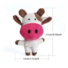 Plush Dog Toy for Small Medium Pets Funny Interactive Squeaky Toys Cow/Pig Shape Stuffed Dog Chew Toy Supplies 5