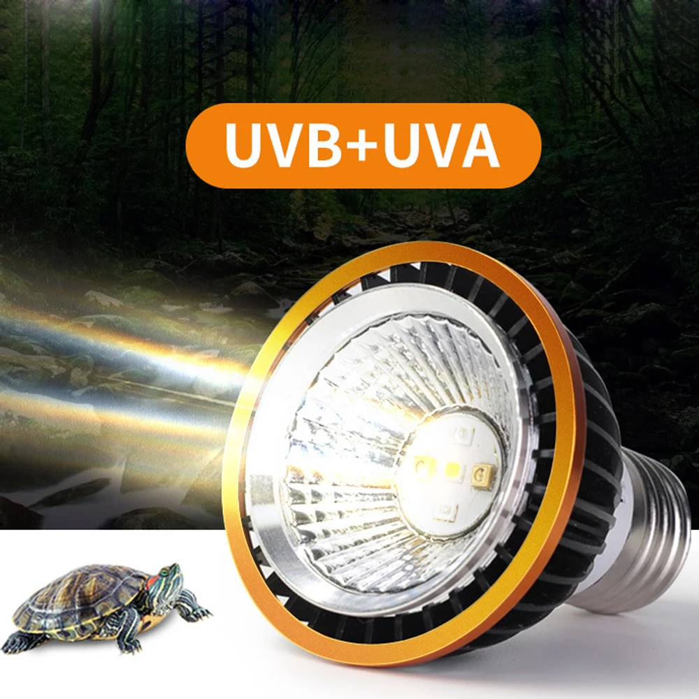 전문 3W 파충류 램프 UVA UVB5.0 UVB10.0 Lmap LED 전구 거북이 도마뱀 Basking 햇빛 UVB 전구, 조명 