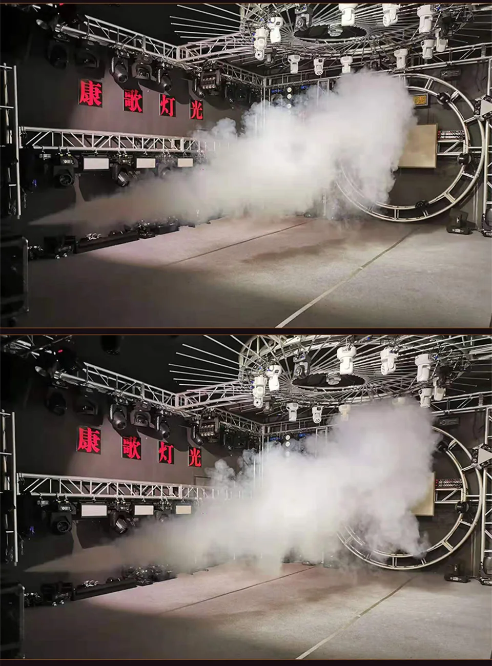LED 1500W Fog Machine DJ Stage 1500W Smoke Machine RGB Wire And Remote Control K