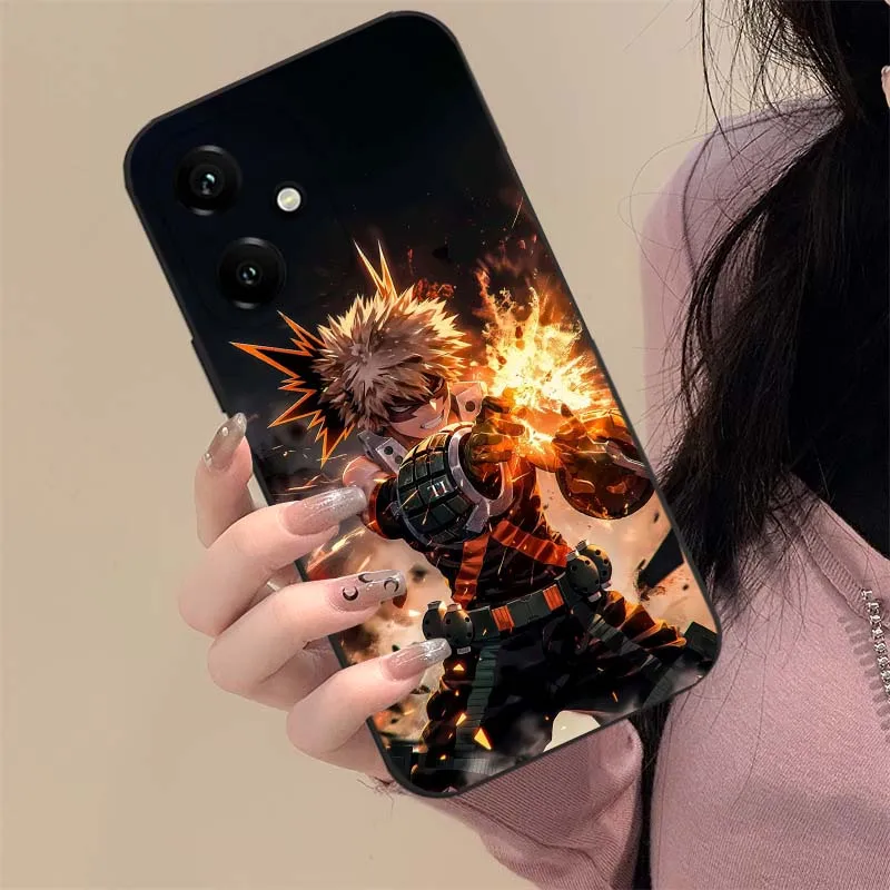 My Hero Academia Anime Black Phone Case Cover