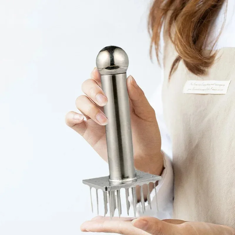 Description Picture 5 of itemStainless Steel Tenderizer Needle Professional Cooking Meat Hammer Needle Kitchen for Tenderizing Beef and Pork Chops Tool