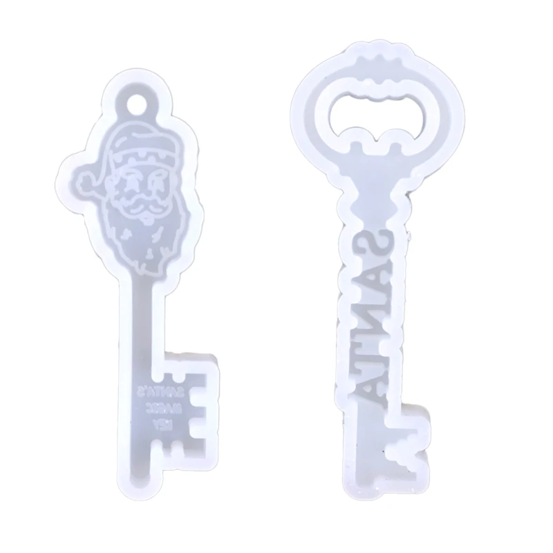

Silicone Resin Keychain Mold Santa for Key Chain Mold Epoxy Resin Casting 97QE