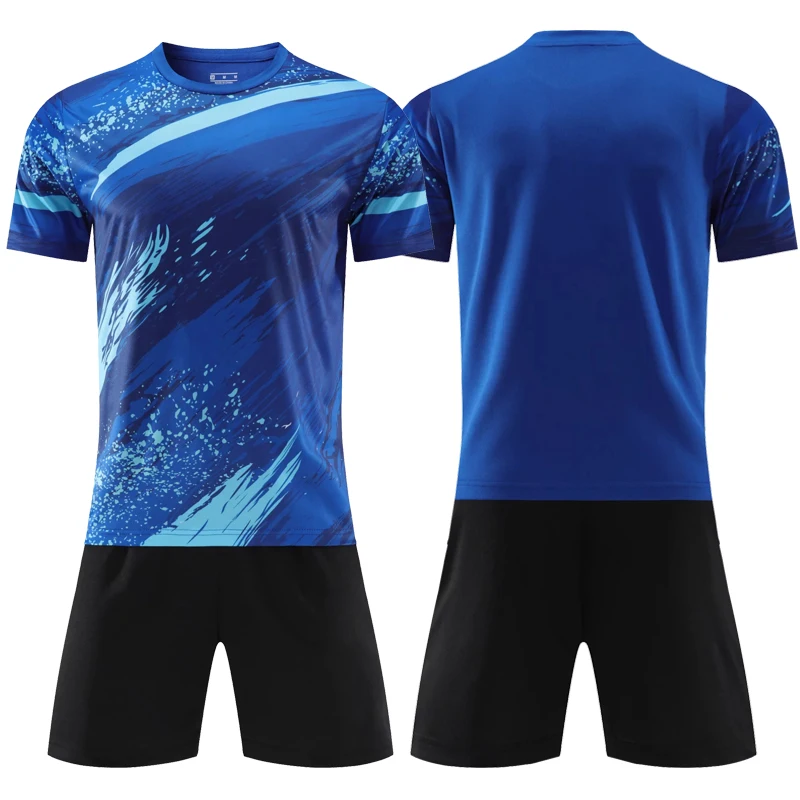 Men Boys Soccer uniforms Youth Futbol KitsTeam Football Jerseys Sets Kids Aldult Soccer Tee Shirt Shorts Suit customize football uniform sports uniform sets