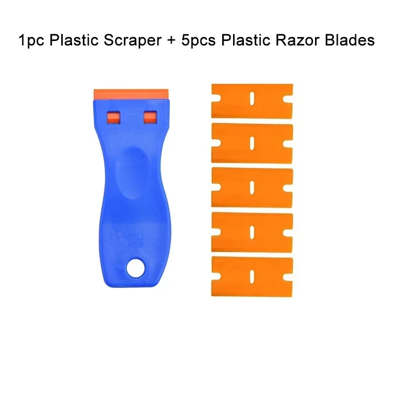 Car Glass Scraper Blades Window Sticker Remover Auto Squeegee Tool Ceramic Hob Razor Blade Cleaner