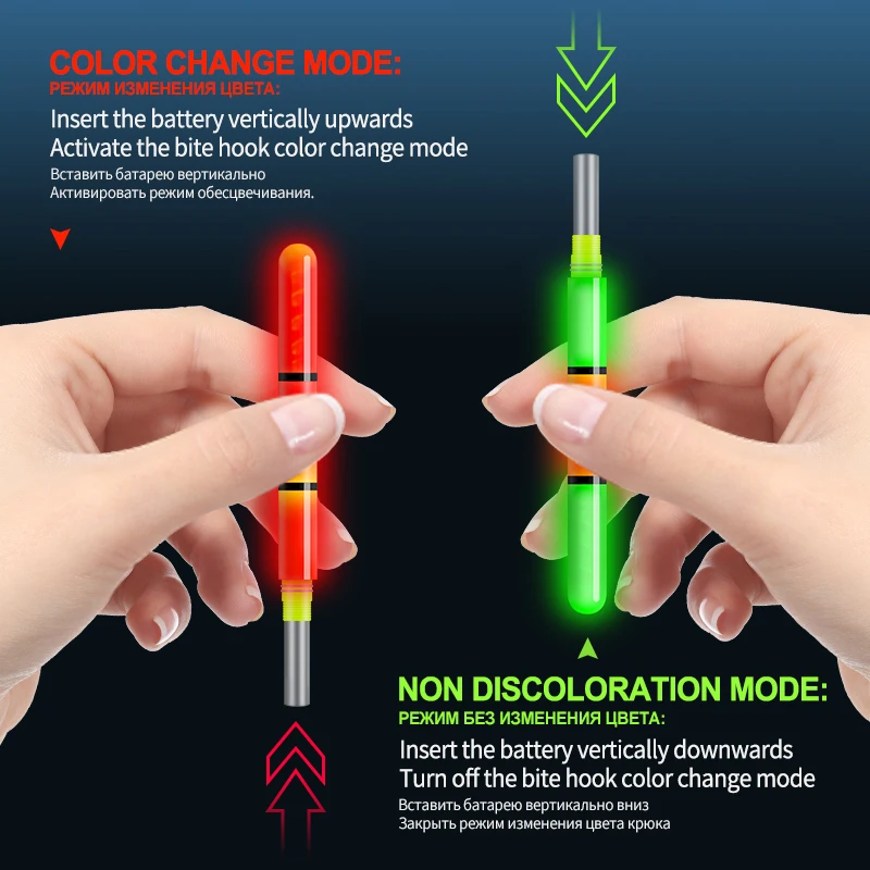 Fishing Tackle Fishing Float Ocean Rock Float Tails Gravity Sensor Color Change