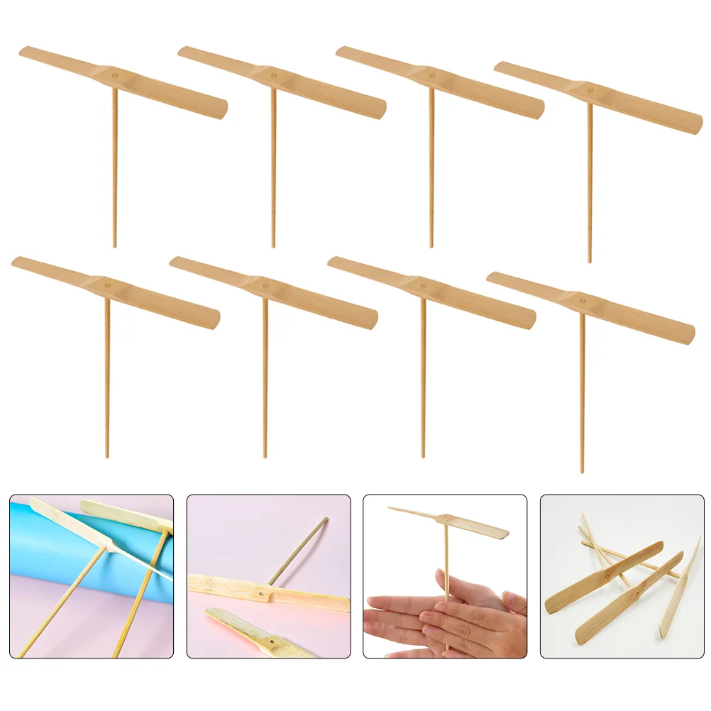 

20 Pcs Bamboo Dragonfly Hand Rubbing Toys UFO Exercise Kids Throw Catch Party Favors Flying Child Twerking