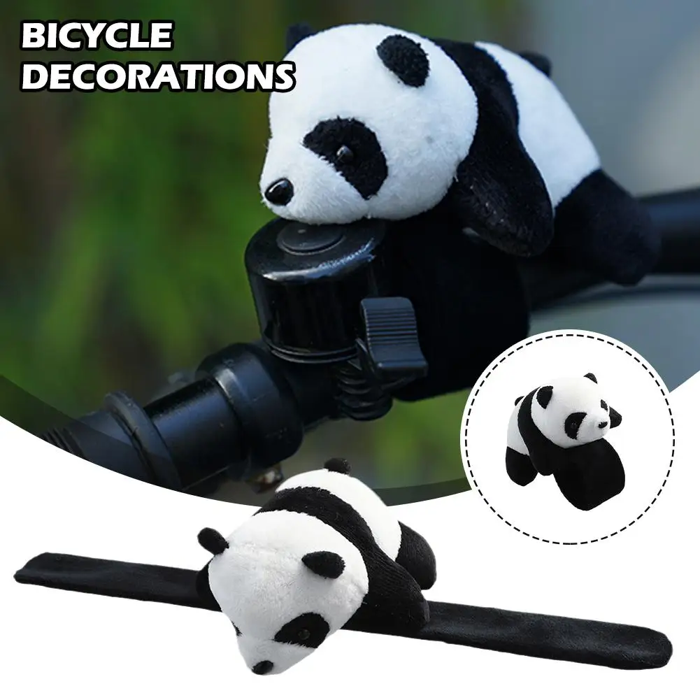 Motorbike Handlebar Car Cute Decoration Bike Riding Equipment Ornament Cute Stuffed Plush Panda Dinosaur Pendant bike accessory
