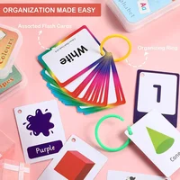 Kids Montessori Toy Baby Learn English Word Card Flashcards Cognitive Educational Toy Picture Memorise Games Gifts for Children 1