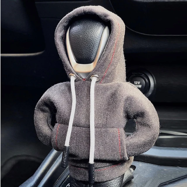 Hoodie Car Gear Shift Cover Fashion Gearshift Hoodie Car Gear Shift Knob  Cover Manual Handle Gear Sweatshirt Change Lever Cover - AliExpress