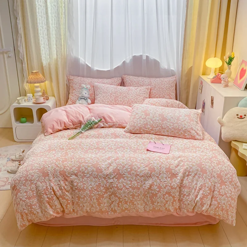 1pc Thicken Winter Duvet Cover Warm Milk Velvet Comforter Cover Double Side Velvet Bed 3D Carve Flower Comforter Set Bedding Set Sdf60440aab1d47faba8762113178bc50U