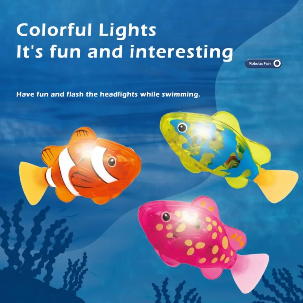 고품질 전기 시뮬레이션 물고기 유도 발광 수영 물고기 전자 애완 물고기 목욕 ..