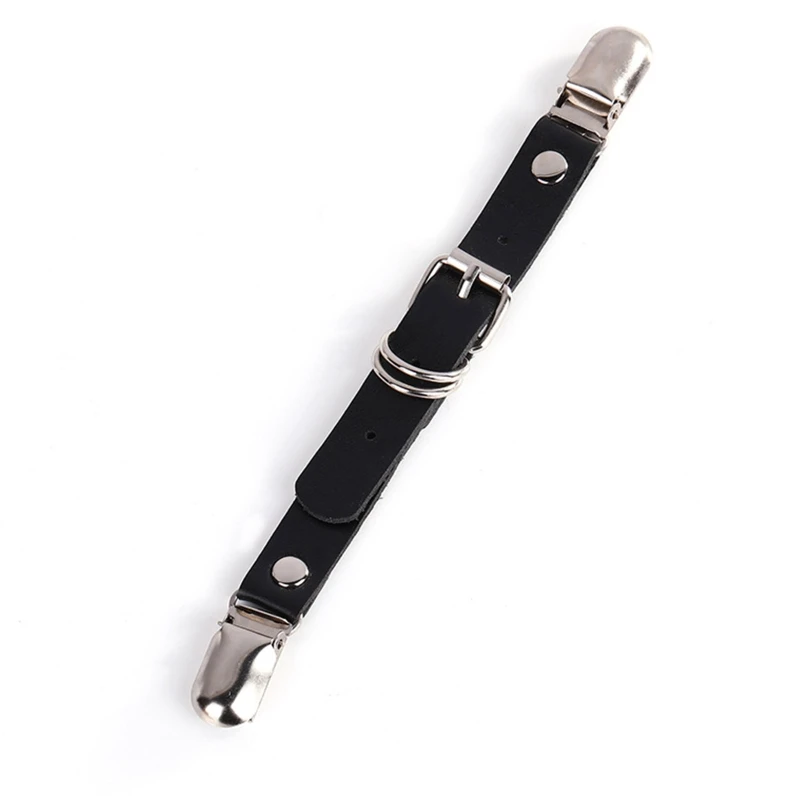 

1Pc Women Double-Headed Duckbill Garter Clip Faux Leather Belt Lingerie Thigh Leg Loop Sexy Suspender Strap for K3KF