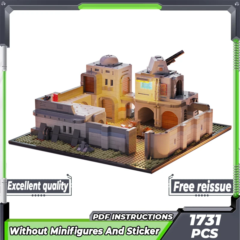 

Модель Звёздного фильма Moc, строительные блоки, основная технология имперской войны пустыни, модульные блоки, подарки, рождественские игрушки, Наборы для творчества, сборка