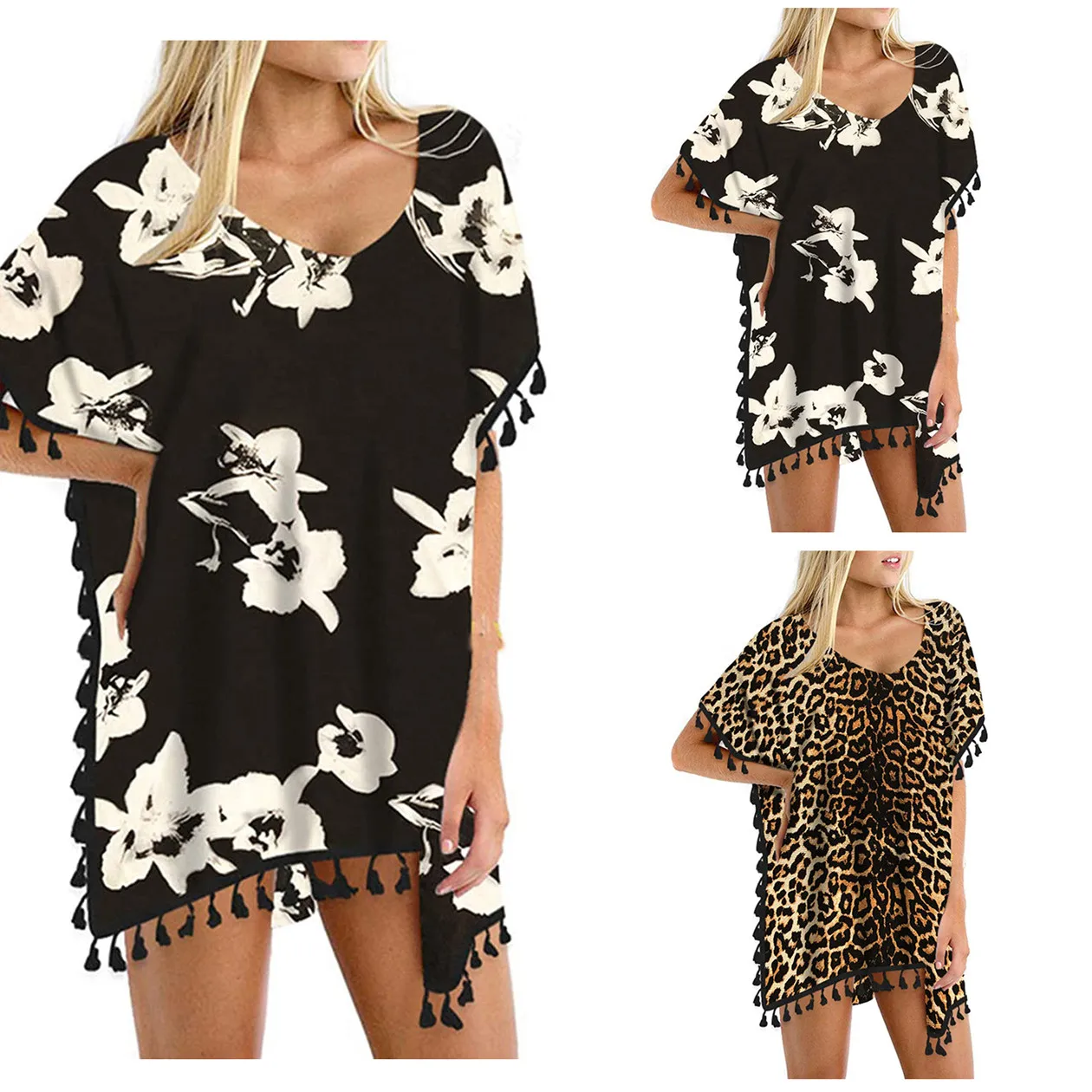 

Tee Tops For Women Cover Up Batwing Sleeve Large Women's Tops