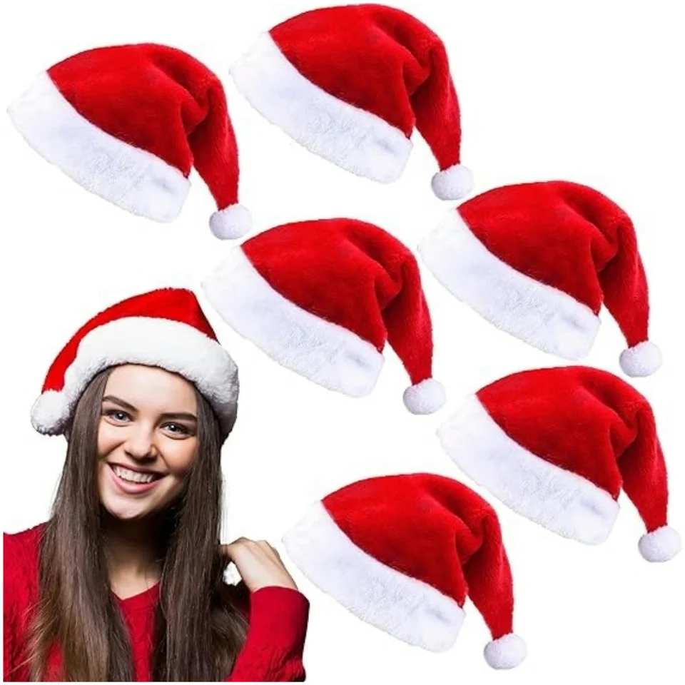 Cappello di Babbo Natale lavorato a maglia - Rosso